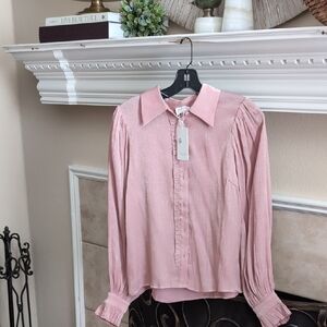 Fate Blush Pink Ruffle Blouse